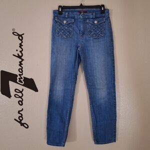 Women's 7 For All Mankind Mod Rise Jeans Size 28